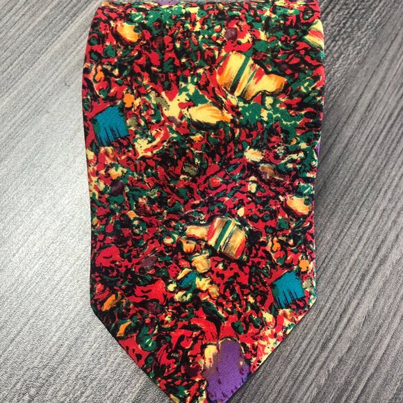 Molecular Expressions Stonehenge Moon Rock Tie 100% Silk Apollo 16 abstract USA - Picture 2 of 6
